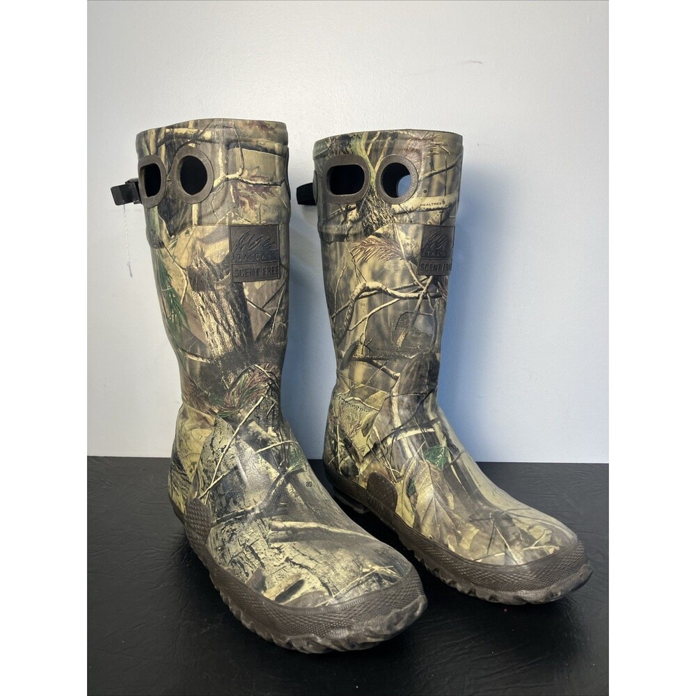 Itasca Scent Free Mens Camo Rubber Hunting Boots Waterproof Size 11 686678